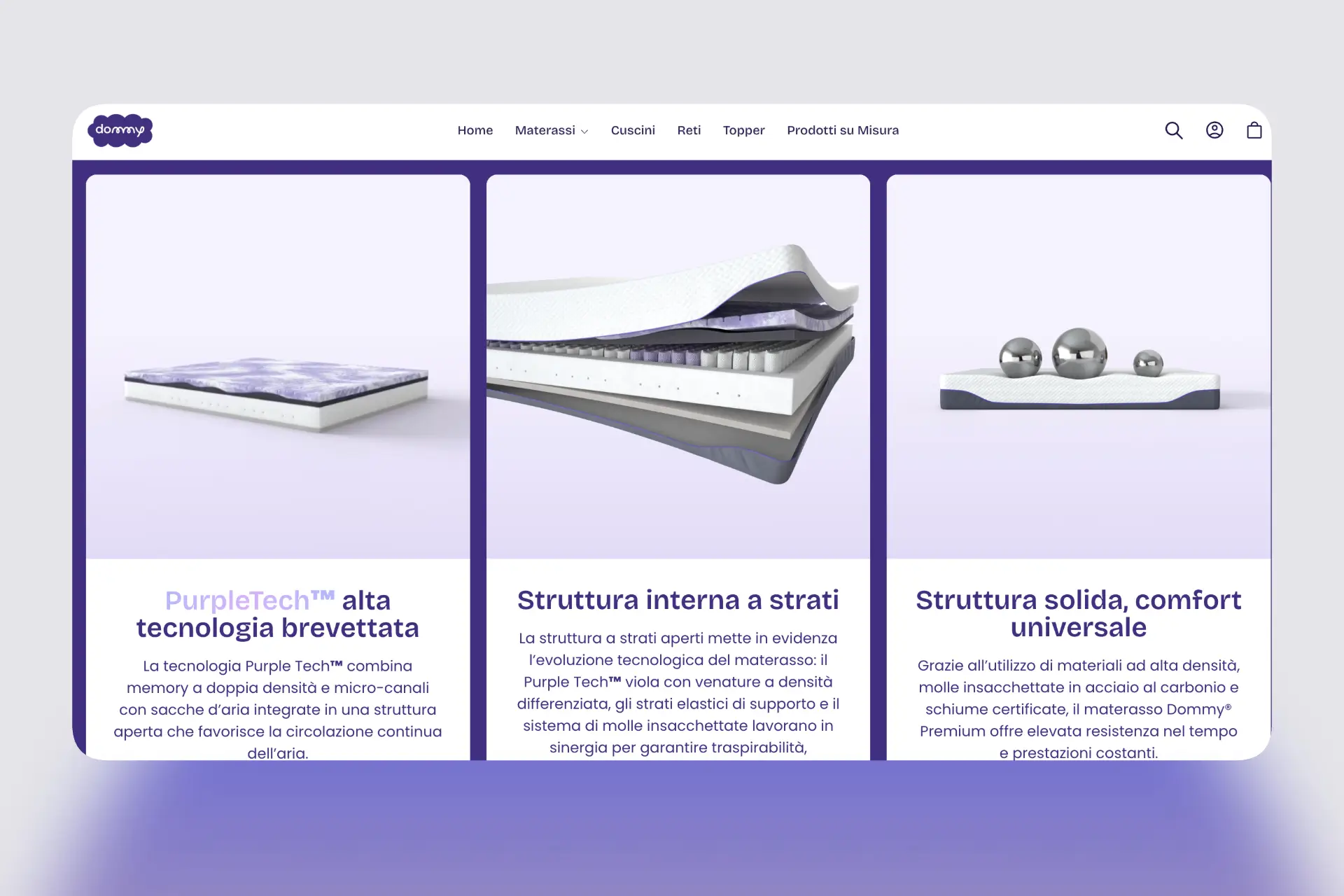 Homepage eCommerce Dommy